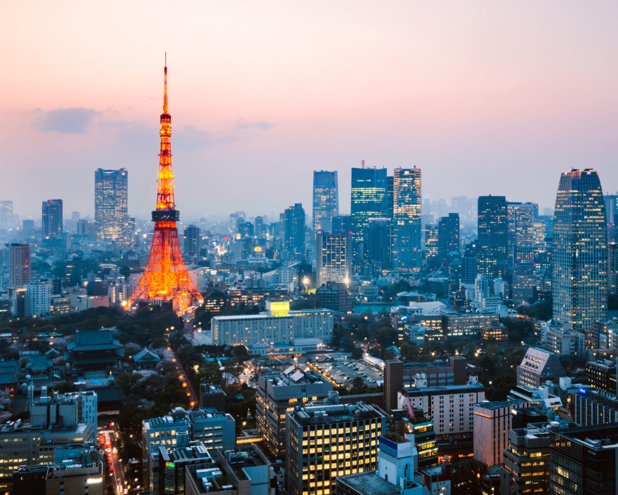 Tokyo skyline with Tokyo Tower